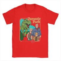 Jurassics Parks Alan Grant Nature Walk Life Finds A Way T-Shirts for Men Cotton Tee Shirt Short Sleeve T Shirts New Clothes S
