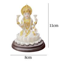 Indų deivės Lakšmi statulėlė Murti Laxmi Stalo puošmena Lakšmi figūrėlė biuro spintelės svetainės stalo Diwali dovana