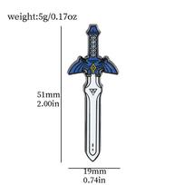 The Legend of Zelda game merchandise Metal badge Shield Breath of the Wild Zelda Brooch Tears of the Kingdom Maggie