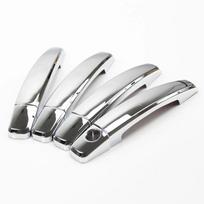 For Opel Vauxhall Astra H 2004 2005 - 2009 Astra J 2010 2011 - 2015 ABS Carbon Black Car Door Handle Cover Trim Car Accessories Mirror Silver A