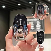 2026 Hot Car Sticker TPU Car Remote Key Case Cover Key Bag Shell Holder Protection Fob For Peugeot 2008 3008 4008 5008 308 408 5