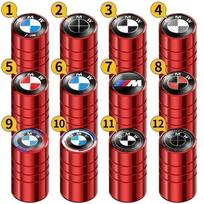 4Pcs Aluminum Round Car Wheel Tire Valve Caps For BMW M F10 F20 F30 G03 E43 E53 E63 E84 E83 E90 E92 E93 X1 X5 X6 Accessories 1
