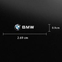 For BMW Car Interior Sticker Central control Decals Emblem Badge Logo Sticker For BMW 50th M E46 E39 E38 E90 E60 F10 F30 Z3 X1 X 2PCS