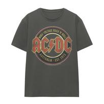 ACDC Est. '73 Ladies 100% Cotton T-shirt Mens Tees Top S-2XL, Charcoal M