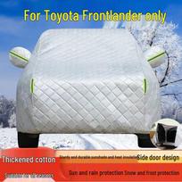 Toyota RAV4 2025 Visų oro sąlygų automobilio uždangalas: Apsauga nuo krušos, saulės, lietaus ir šilumos izoliacija Upgraded Thicker Sunshade All-Season Cover white