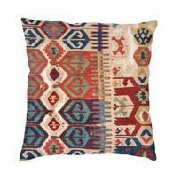 Vintage Turkish Kilim Persian Carpet Cushion Cover 45x45cm Home Decor Printing Navaho Weave Tribal Ethnic Art Throw Pillow Case 30x30cm 12x12in