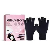 2 vnt. Anti UV spindulių apsauginės pirštinės Nagų pirštinės LED lempos Nagų UV apsauga Spinduliams atspari pirštinė Manikiūro nagų dailės įrankiai