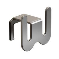 Wall-Mounted Shoe Rack with Drainage Holes Space-Saving Aluminum Hooks for Bathroom Kitchen No-Drill Adhesive Installation Rack for Slippers 1pc
