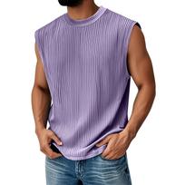 Men's Summer Color Stripe Sports Vest Men's Sports Casual Vest L