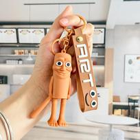 Italian Brainrot Keychain Tralalero Tralala Tung Tung Tung Sahur Ballerina Cappuccino Toy Keychains Pouch Pendant Decor Present