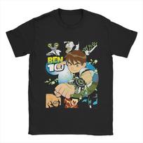 Streetwear T-Shirt Summer Ben 10 Alien  Hippie T Shirts  Cotton Tshirt for Couple Y2K Casual Pattern Short Sleeve Clothing - ... S įvairiaspalvis