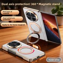 For Huawei Honor Magic V6 Case Luxury Leather Skin With Ring Stand magnetic hinge Protective Back Cover Case For Magic V6 Shell Honor Magic V6 juoda