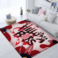 H-Helluva boss Floor Mat Entrance Door Mat Nordic Style Bedroom Living Room Doormat Home Balcony Anti-Slip Modern Home Decor 40cm x 60cm