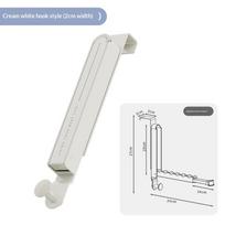 Durable Folding Hidden Wall Hook Expandable Self Adhesive Robe Towel Coat Hanger for Home Rental Apartment Dorm Use B