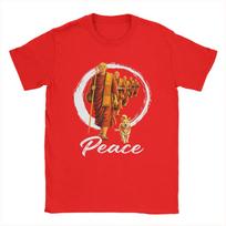 Walk for Peace Buddhists Monks Peace Aloka Dog T-Shirt Summer Cotton T Shirts Adult Fashion Tshirt Short-Sleeve Streetwear Tops XXXL