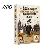 Fun Gift for Kids Halloween Advent Calendar 2026 with 24 Horror Ducks Figures Days of Novelty Toys Countdown Acrylic Adult Teens Boys Girls Surprise black