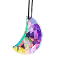 50mm Suncatcher Crystal Prisms Half Moon Glass Prism Home Wedding Decor Rainbow Maker  Home 50mm