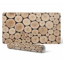 Uniwersalna Mata Ochronna Pod Sprzęt Komputerowy Drewniane Kręgi 120X60 Cm