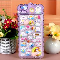 Cute Cartoon Animal Happy Buttocks Sticker Funny Creative Soft Pinched Decompression Toy 3D Bubble Decals Reward Decoration