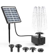 Garden Fountain With Solar Power For Outdoor Decor And Water Features gray