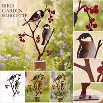 Bird Garden Stake, Outdoor Sculpture, Creative Animal Silhouette Decoration for Yard Patio one size