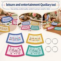 4-Pack Mahjong Shuffle Cards with Accessories One Size