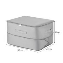 Heavy-Duty Self-Compressing Storage Bag - Portable Organizer for Clothes, Blankets & Quilts Ideal for Closet Organization L pilka