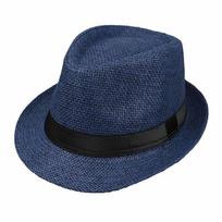 Unisex šiaudinė džiazo fedora britišku stiliumi - Ideali pavasario/vasaros apsauga nuo saulės lauke, derinanti tėvų ir vaikų stilių Adult 57cm