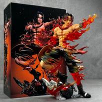 26cm/10.2colių One Piece Ace Anime Figūrėlė Portgas·D· Ace Veiksmo Figūrėlė Pvc Modelis Statulėlė Kolekcijos Papuošalai Dekoracija Žaislai balta