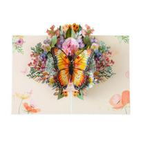Butterfly 3D Pop-Up Birthday Card Handcrafted Surprise Greeting Card with Intricate Cut-Out Design Unique Gift for Friends Family Anniversary Wishes