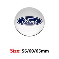 Car Sticker Ford 4pcs 56/60/65mm Car Wheel Center Hub Caps Stickers Badge For Ford Fiesta Mondeo Explorer Focus MK2 MK3 MK4 Mond 56MM