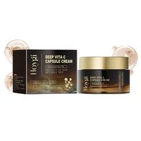 Deep Vitamin C Golden Capsule Face Moisturizer Liposome Capsules for Wrinkles Skin Radiance Glow Hydration Lightweight Skin Care