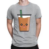 Coffee Glass Emoticon Caffeine Addicters Gift Funny Mens Womens T-Shirts 2#TA-25 L