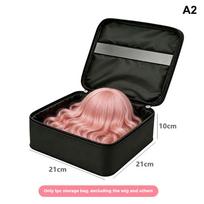 Multifunctional Folding Wig Head Model Storage Bag Hanging Portable Cosplay Wig Organizer Gift for Cosplay Enthusiasts A2