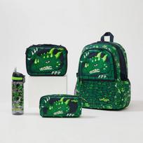 Smiggle vaikiška kuprinė, didelės talpos mokyklinė kuprinė moksleiviams, lauko, laisvalaikio Black dragon wallet
