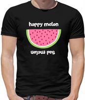 Happy Melon Mens T-Shirt - Summer - Fruit - Funny - Food - Cute - Gift XXXL