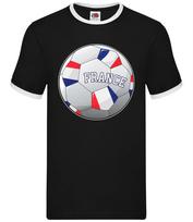 Country Football France - Mens Ringer - French Team Fan Soccer Footie XXL