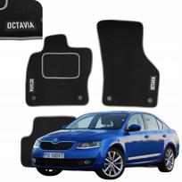 Dywaniki welurowe do skoda octavia iii 2012-2020 welurowe dywaniki haft s
