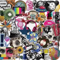 10/30/50pcs Transparent Cartoon Millennium Pop Style Aesthetic Stickers Retro Y2K Graffiti Decals DIY Laptop Guitar Cool Sticker