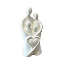 3D Printed Child Hug Heart Art Figurine Plastic Minimalist Figure Statue  Desktop Decor