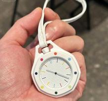 Ready Stock Octagonal Quartz Pocket Watch, Plastic Case, 37mm Dial, Ultra-Thin Strap, 10 Meters Water Resistant