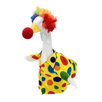 Pet Costume with and Red Nose - 23-Inch Porch Dress-Up for Holiday Photo Props One Size