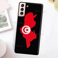 Tunisia Flag Map Case For Samsung Galaxy S22 Ultra S20 S21 FE S8 S9 S10 Note 10 Plus Note 20 Ultra Cover Galaxy S8