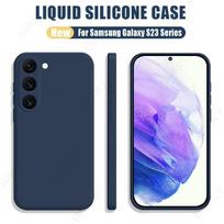 Samsung Galaxy S25 S23 S22 S24 Ultra S23 FE A53 A55 A54 A16 5G telefonų minkštas dėklas iš skysto silikono, skirtas Samsung S24 Plus telefono dangteliui For Samsung S23 Plus