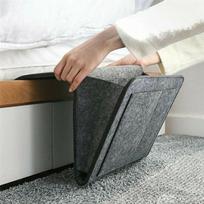 Kūdikio lovos krepšys Veltinis Lovos šoninis laikymo organizatorius Sofa TV pultelio pakabinamas sofos laikymo organizatorius Lovos laikiklio kišenės pilka