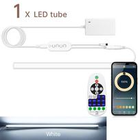 Belaidis Bluetooth nuotolinio valdymo pultelis LED juostelė po spintelėmis 12V pritemdomas aliuminio vamzdelis virtuvės stalviršiui spintai šviestuvas 50CM