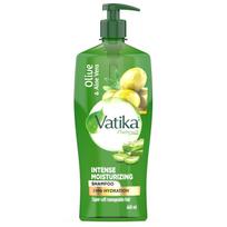 Dabur Vatika Aloe Vera & Olive Shampoo 640ml | Intense Moisturising | 24Hr Hydration For Dry, Frizz-Free Hair | Nourishing And Strengthening Formula