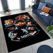 Legendų Raperių Kolekcija HIP HOP Rap Žvaigždės Meninis Kilimas Kilimas Miegamojo Svetainės Sofos Durų Kilimėlis Dekoras, Vaikams Neslystantis Grindų Kilimėlis 40x60cm( 15x23in )