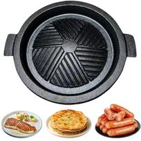 8 Inch Cast Iron Frying Pan with Dual Handles Griddle Non-Stick Barbecue Pan for Open Fire and Gas Stoves China Mainland