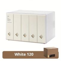 PGY Large Capacity CD/DVD Storage Cases Transparent Sleeves Dustproof 120 Albums Disc Ps4 Organizer Box Fits Multiple Disc Size